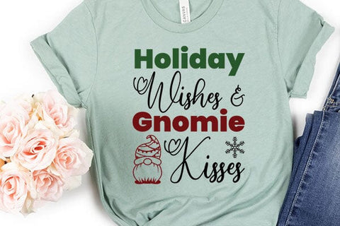Holiday Wishes & Gnomie Kisses SVG Angelina750 