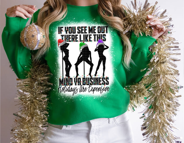 Holidays Are Expensive | Christmas Financial Humor PNG | Seasonal Money Stress Design Sublimation Crafting After Dark 