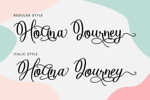 Holina Journey Font ahweproject 