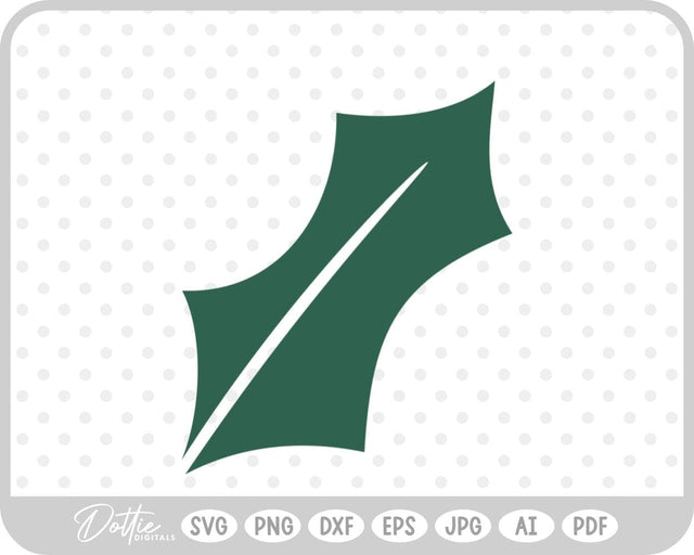 Holly Christmas Plant SVG DottieDigitals 