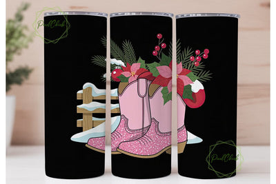 Holly Dolly Christmas 20oz Tumbler Wrap Sublimation PixelChick 