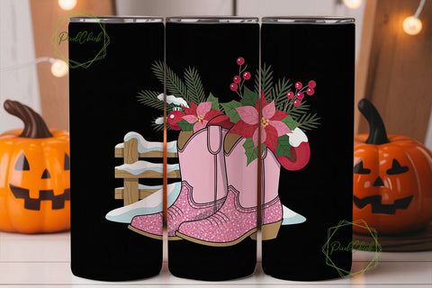 Holly Dolly Christmas 20oz Tumbler Wrap Sublimation PixelChick 