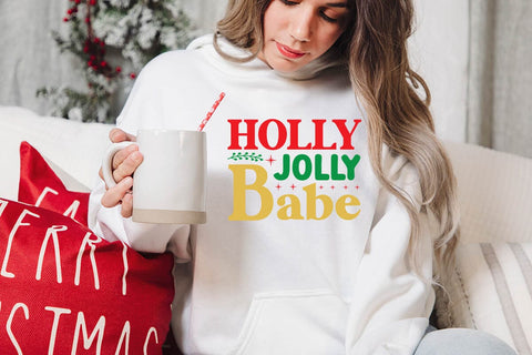 Holly jolly babe SVG Angelina750 