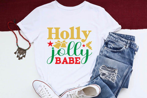 Holly jolly babe SVG Angelina750 