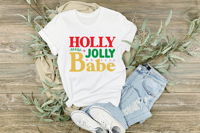 Holly jolly babe SVG Angelina750 