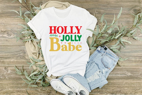 Holly jolly babe SVG Angelina750 