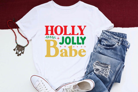 Holly jolly babe SVG Angelina750 