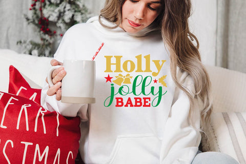 Holly jolly babe SVG Angelina750 