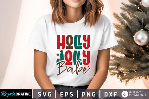 Holly jolly babe Svg Design SVG Regulrcrative 