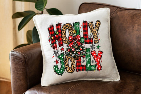 Holly Jolly Christmas Sublimation PNG SVG DesignDestine 