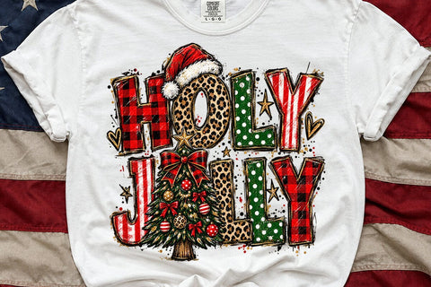 Holly Jolly Christmas Sublimation PNG SVG DesignDestine 