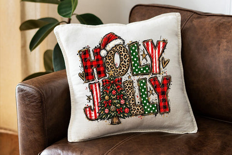 Holly Jolly Christmas Sublimation PNG SVG DesignDestine 
