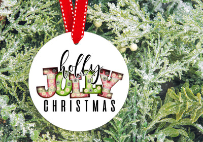 Holly Jolly Christmas | Vintage Marquee Style PNG | Retro Holiday Design Sublimation Print Perfect Design Shop 