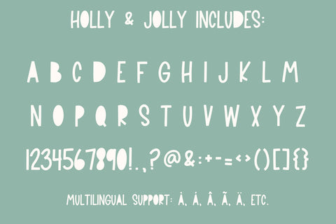 Holly & Jolly, Cute Handwritten Christmas Font, Font Designing Digitals 