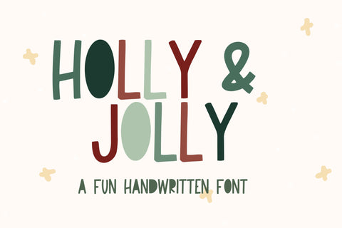 Holly & Jolly, Cute Handwritten Christmas Font, Font Designing Digitals 