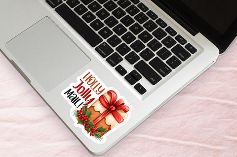 Holly jolly mail Sticker Design Sublimation Regulrcrative 