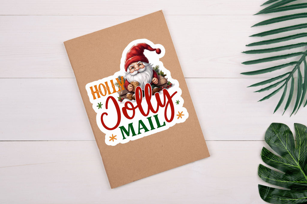 Holly jolly mail Stickers Design - So Fontsy