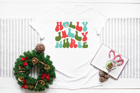 Holly Jolly Nurse - Christmas SVG Design SVG CraftLabSVG 