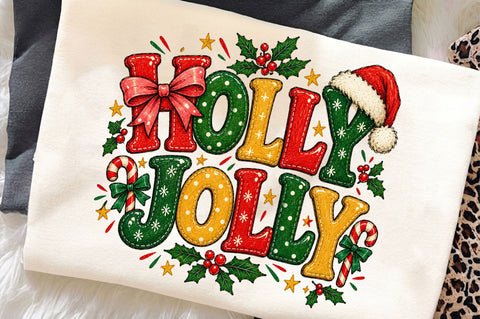 Holly Jolly PNG, Funny Christmas PNG Sublimation SVGista 