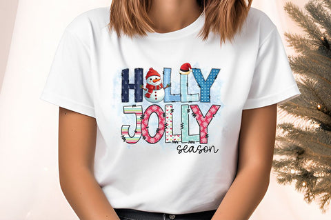 Holly jolly season PNG Design Sublimation Designangry 