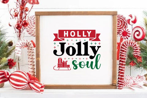 Holly Jolly soul SVG Angelina750 
