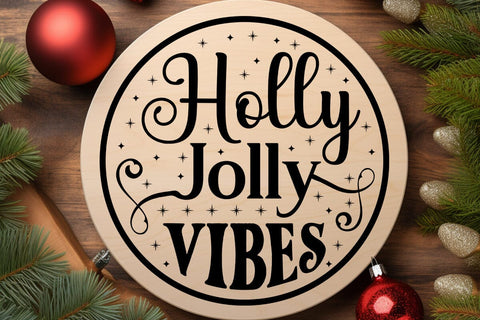 Holly Jolly Vibes SVG Angelina750 