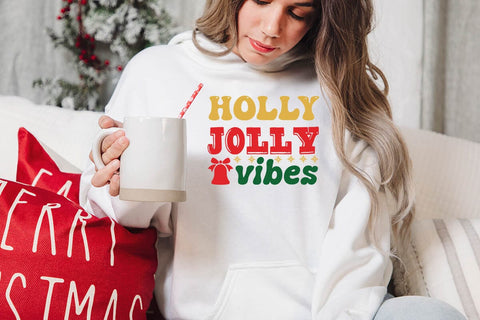 Holly Jolly vibes SVG Angelina750 