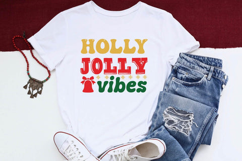 Holly Jolly vibes SVG Angelina750 