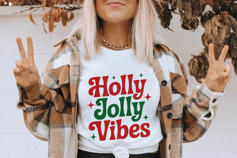 Holly Jolly Vibes SVG Angelina750 