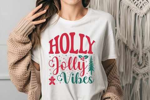 Holly Jolly Vibes SVG Angelina750 