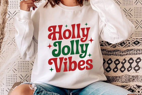 Holly Jolly Vibes SVG Angelina750 