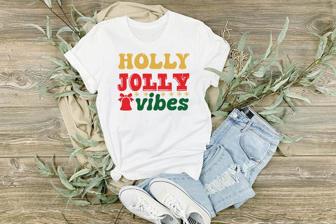 Holly Jolly vibes SVG Angelina750 