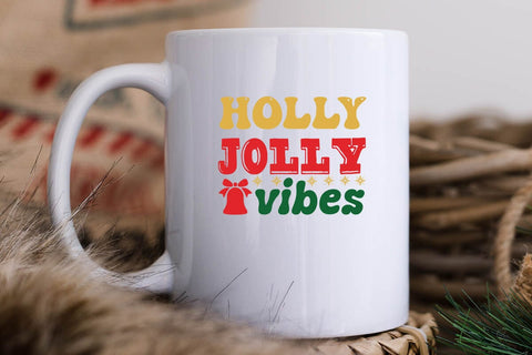 Holly Jolly vibes SVG Angelina750 