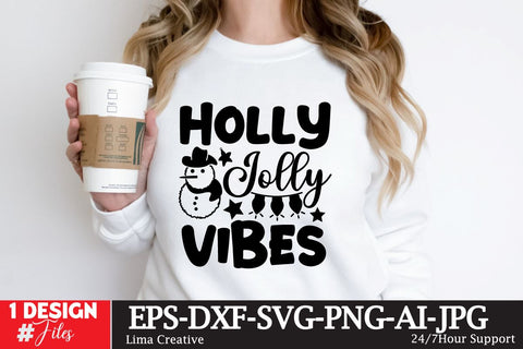 Holly Jolly Vibes SVG Cut File SVG Insomnia Std 