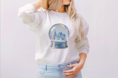 Holographic Christmas Clipart Bundle. Sublimation SVGArt 