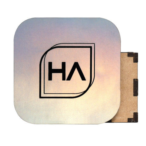 Holographic Chrome/Black MakerLeatherette Sheet Physical Houston Acrylic 