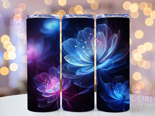 Holographic Floral Sparkly 20oz Tumbler, Holographic Tumbler, Floral Drinkware, 20oz Sublimation, Colorful Flower Wrap, Custom Cup Design, Unique Flower Tumbler, Sparkly Drinkware Sublimation SvggirlplusArt 
