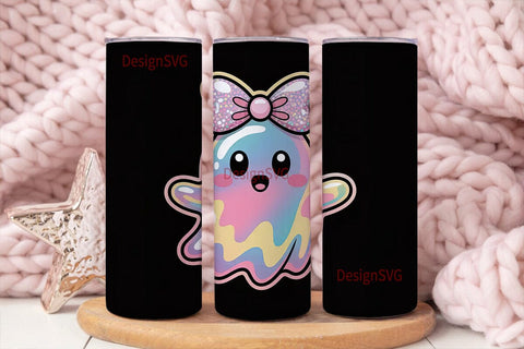 Holographic Ghost 20oz Tumbler Wrap Sublimation DesignSVG 