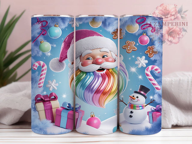 Holographic Sparkly Christmas Tumbler, Sparkly Holiday Wrap, Festive Mug Design, Sublimation Wrap, Glitter Drinkware, Cute Winter Gift, Modern Christmas Cup Sublimation Li Zamperini 