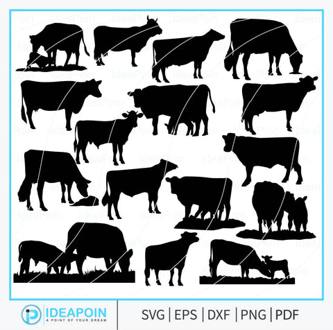 Holstein SV, Holstein Silhouette, Holstein Clip Art, Cattle Show, Holstein Dairy Cow Vector, Holstein Milk Cow, Animal svg SVG Dinvect 