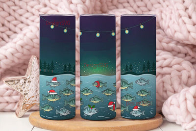 Holy Crappie Christmas Tumbler Wrap Sublimation DesignSVG 