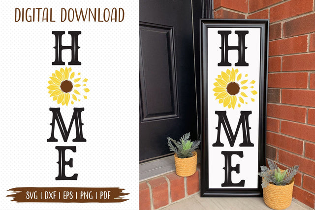 Home Cut File, Sunflower Porch Sign SVG SVG CraftLabSVG 