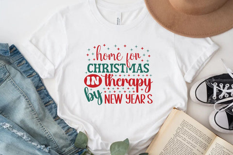 home for christmas in therapy by new years SVG Angelina750 