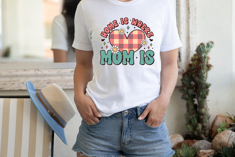 Home is Where Mom is - Mother's Day Sublimation Sublimation CraftLabSVG 