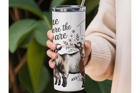 Home Is Where The Goats Are 20oz Tumbler Sublimation DesignSVG 