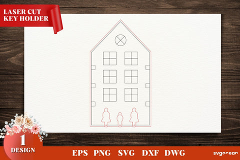 Home Key Holders Laser Cut Files SVG SvgOcean 