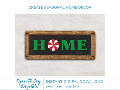 Home Love Welcome SVG bundle words with Christmas peppermints SVG Kyanite Sky Digitals 