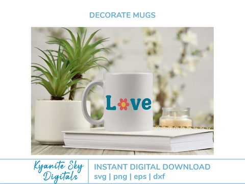 Home Love Welcome SVG bundle words with cute flowers SVG Kyanite Sky Digitals 