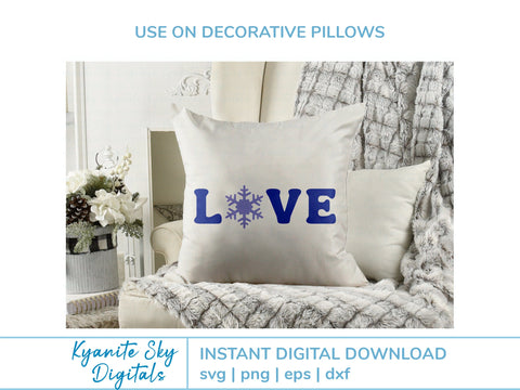 Home Love Welcome SVG bundle words with winter snowflakes SVG Kyanite Sky Digitals 