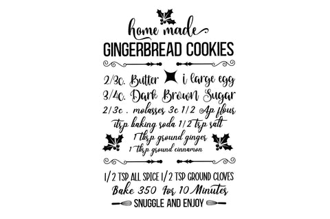 Home made Gingerbread cookies 2 3c Svg Design SVG Regulrcrative 
